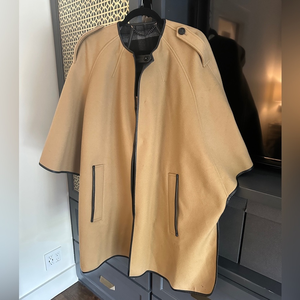 Burberry London Wool Cape Coat